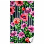 Vintage Botanic Flowers In A Watercolor Canvas 40  x 72  39.28 x69.23  Canvas - 1