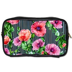 Vintage Botanic Flowers In A Watercolor Toiletries Bag (two Sides) by GardenOfOphir