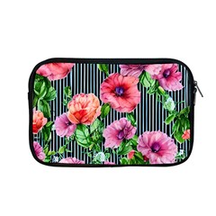 Vintage Botanic Flowers In A Watercolor Apple Macbook Pro 13  Zipper Case by GardenOfOphir