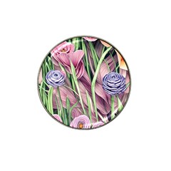 Ottagecore Aesthetics Retro Flowers Pattern Hat Clip Ball Marker (4 Pack) by GardenOfOphir