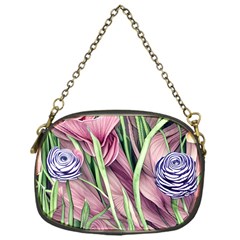 Ottagecore Aesthetics Retro Flowers Pattern Chain Purse (one Side) by GardenOfOphir