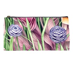 Ottagecore Aesthetics Retro Flowers Pattern Pencil Case by GardenOfOphir