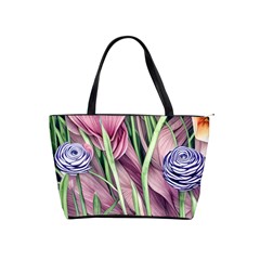 Ottagecore Aesthetics Retro Flowers Pattern Classic Shoulder Handbag by GardenOfOphir