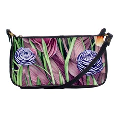 Ottagecore Aesthetics Retro Flowers Pattern Shoulder Clutch Bag by GardenOfOphir