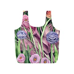 Ottagecore Aesthetics Retro Flowers Pattern Full Print Recycle Bag (s) by GardenOfOphir