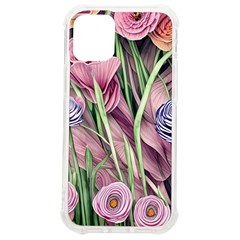 Ottagecore Aesthetics Retro Flowers Pattern Iphone 12 Mini Tpu Uv Print Case	 by GardenOfOphir