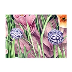 Ottagecore Aesthetics Retro Flowers Pattern Crystal Sticker (a4)