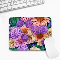 Exotic Tropical Botanical Flowers Pattern Small Mousepad by GardenOfOphir