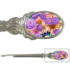 Exotic Tropical Botanical Flowers Pattern Letter Opener by GardenOfOphir