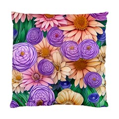 Exotic Tropical Botanical Flowers Pattern Standard Cushion Case (two Sides) by GardenOfOphir