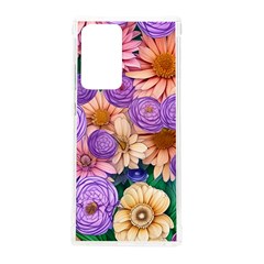 Exotic Tropical Botanical Flowers Pattern Samsung Galaxy Note 20 Ultra Tpu Uv Case by GardenOfOphir