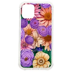 Exotic Tropical Botanical Flowers Pattern Iphone 12 Mini Tpu Uv Print Case	