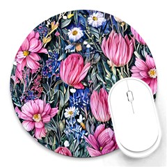 Tropical Paradise Round Mousepad by GardenOfOphir