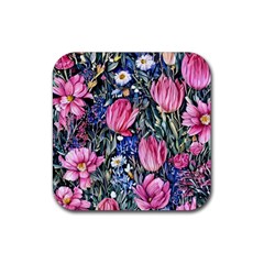 Tropical Paradise Rubber Coaster (square) by GardenOfOphir