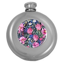 Tropical Paradise Round Hip Flask (5 Oz) by GardenOfOphir