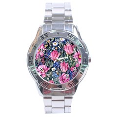 Tropical Paradise Stainless Steel Analogue Watch by GardenOfOphir