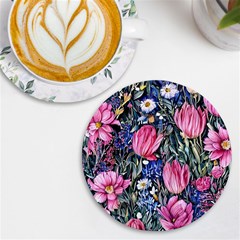 Tropical Paradise Uv Print Round Tile Coaster by GardenOfOphir