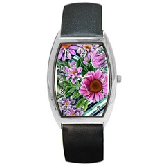 Bouquet Of Sunshine Barrel Style Metal Watch by GardenOfOphir