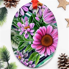 Bouquet Of Sunshine Oval Ornament (two Sides) by GardenOfOphir