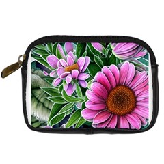 Bouquet Of Sunshine Digital Camera Leather Case by GardenOfOphir