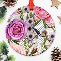 Summertime Blooms Ornament (round) by GardenOfOphir