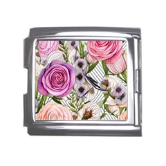 Summertime Blooms Mega Link Italian Charm (18mm)