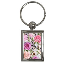 Summertime Blooms Key Chain (rectangle) by GardenOfOphir