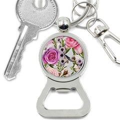 Summertime Blooms Bottle Opener Key Chain by GardenOfOphir