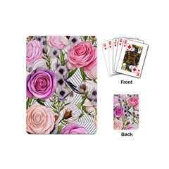 Summertime Blooms Playing Cards Single Design (mini) by GardenOfOphir