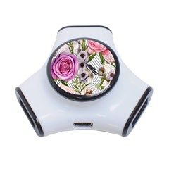 Summertime Blooms 3-port Usb Hub by GardenOfOphir