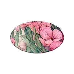 Nature-inspired Flowers Sticker Oval (10 Pack) by GardenOfOphir