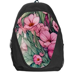 Nature-inspired Flowers Backpack Bag