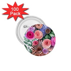 Boho Botanical Flowers 1 75  Buttons (100 Pack)  by GardenOfOphir