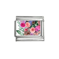 Boho Botanical Flowers Italian Charm (9mm)