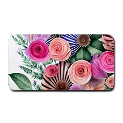 Boho Botanical Flowers Medium Bar Mat by GardenOfOphir