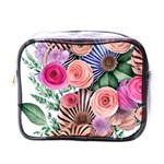 Boho Botanical Flowers Mini Toiletries Bag (One Side) Front