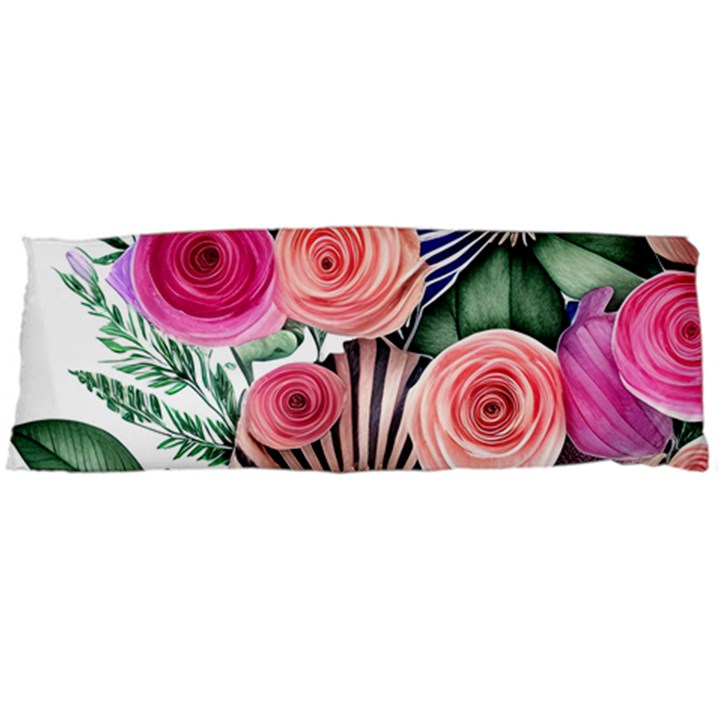 Boho Botanical Flowers Body Pillow Case (Dakimakura)