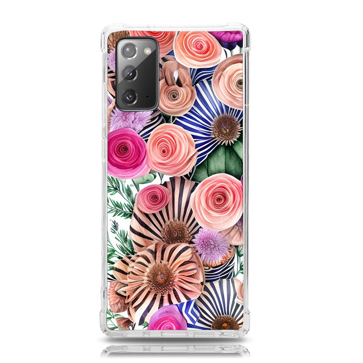 Boho Botanical Flowers Samsung Galaxy Note 20 TPU UV Case