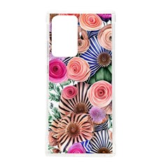 Boho Botanical Flowers Samsung Galaxy Note 20 Ultra Tpu Uv Case by GardenOfOphir