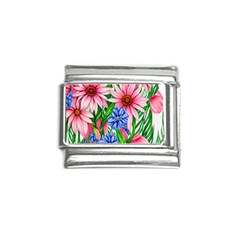 Exotic Tropical Flowers Italian Charm (9mm)