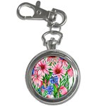 Exotic Tropical Flowers Key Chain Watches Front