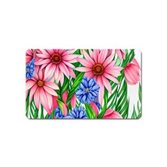 Exotic Tropical Flowers Magnet (name Card) by GardenOfOphir