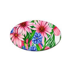 Exotic Tropical Flowers Sticker Oval (100 Pack) by GardenOfOphir