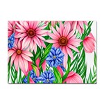 Exotic Tropical Flowers Sticker A4 (100 pack) Front