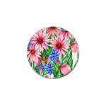 Exotic Tropical Flowers Golf Ball Marker (4 pack) Front