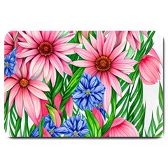 Exotic Tropical Flowers Large Doormat by GardenOfOphir