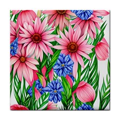 Exotic Tropical Flowers Face Towel by GardenOfOphir