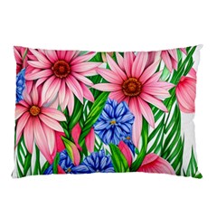 Exotic Tropical Flowers Pillow Case by GardenOfOphir