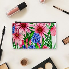 Exotic Tropical Flowers Cosmetic Bag (small) by GardenOfOphir