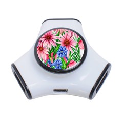 Exotic Tropical Flowers 3-port Usb Hub by GardenOfOphir